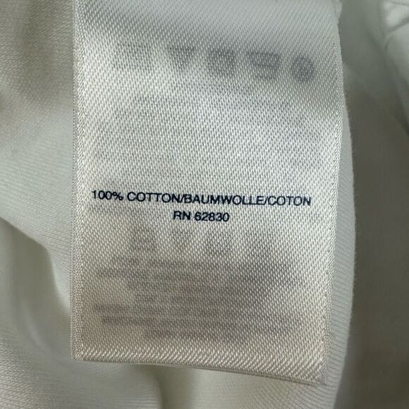 Lands End Sport Knit Straight Pant size Large Tall White - Picture 7 of 9